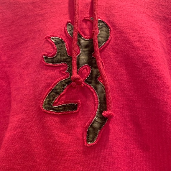 Browning hot pink camo sweatshirt Size Medium - Picture 2 of 10